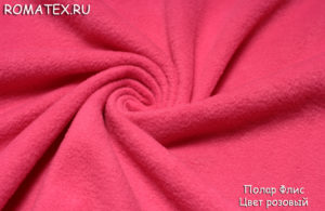 Ткань флис цвет розовый